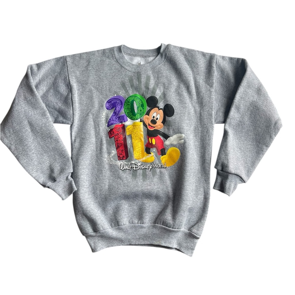 Disneyland Resort Walt Disney World Graphic Sweatshirt 2011 Youth Sz L Hanes